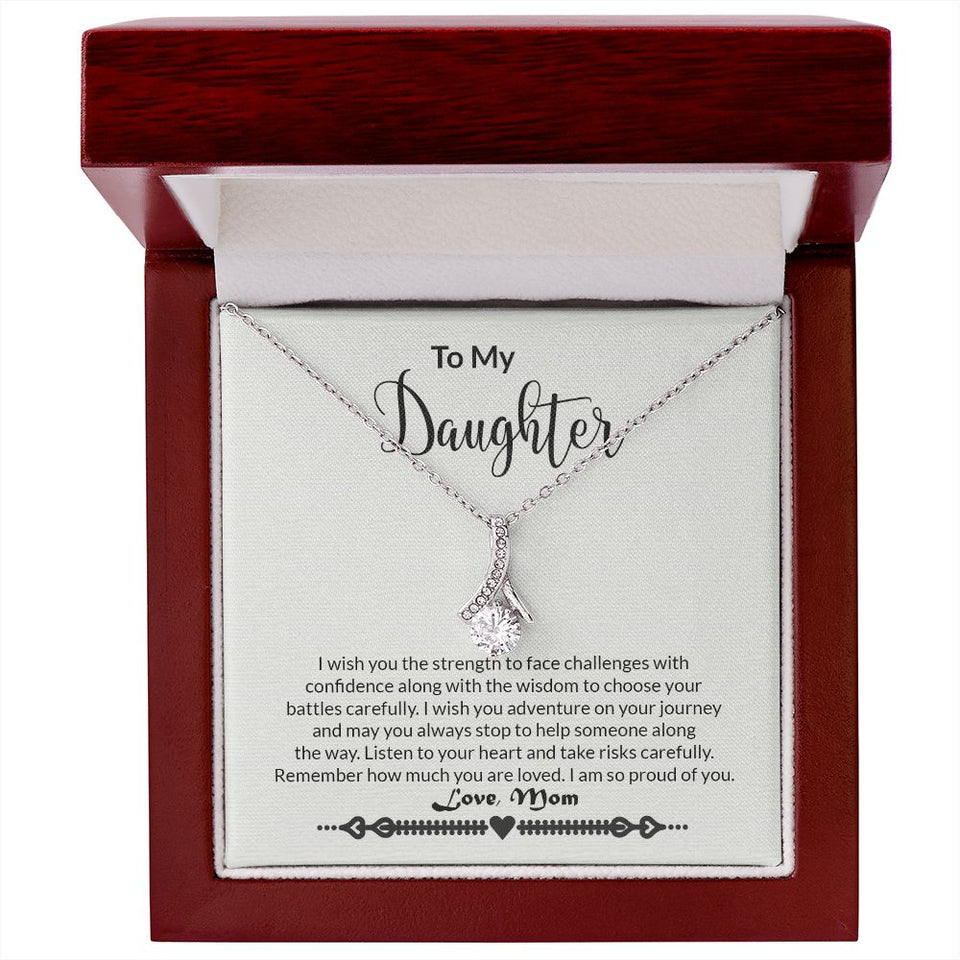 To My Daughter - Strength - Alluring Beauty Necklace