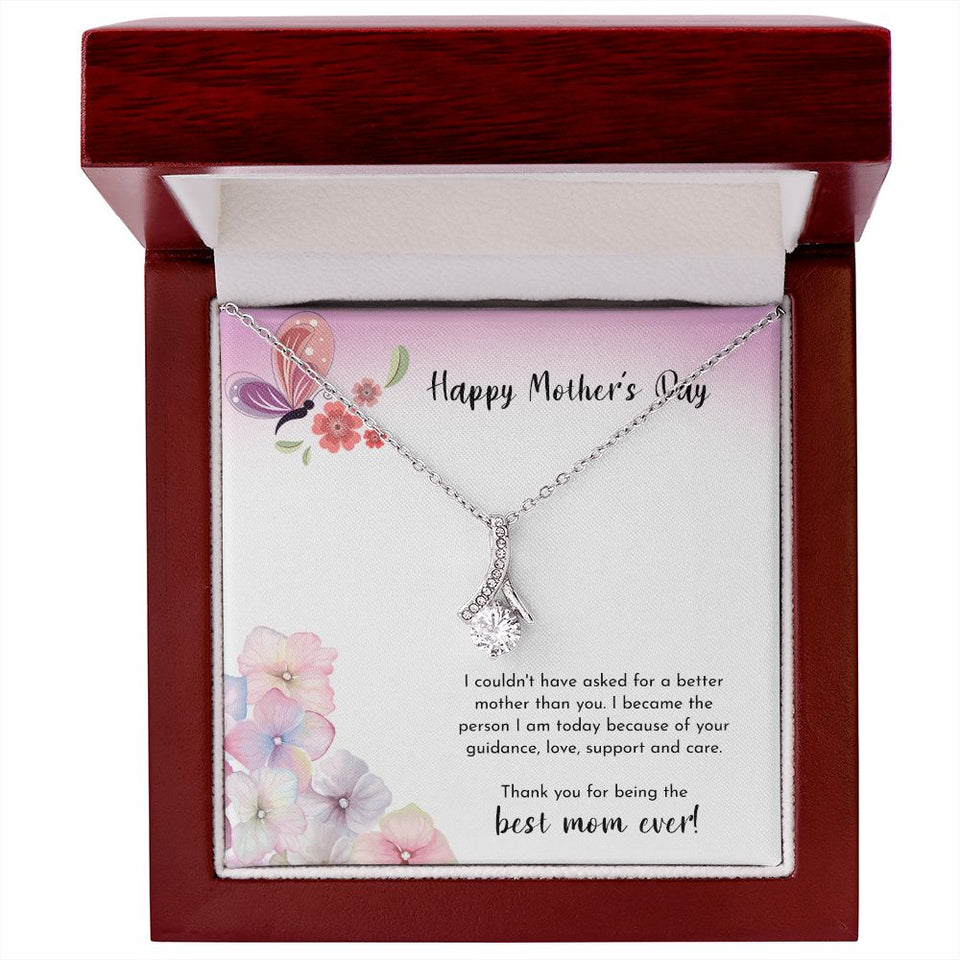 To The Best Mom Ever Alluring Beauty Necklace