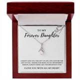 To My Forever Daughter - Shine Like The Brightest Star - Alluring Beauty Necklace
