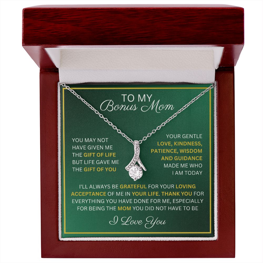 To My Bonus Mom - The Gift of You - Alluring Beauty Necklace For Mother's Day