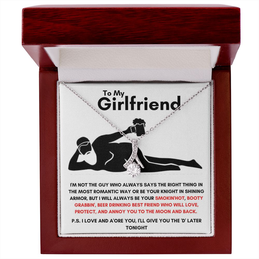 To My Girlfriend - Alluring Beauty Necklace - Booty Grabbin' Gift For Mom, necklace For Wife, Gift For Mother's Day