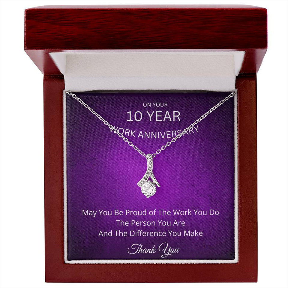 10 Year Work Anniversary Gift Alluring Beauty Necklace