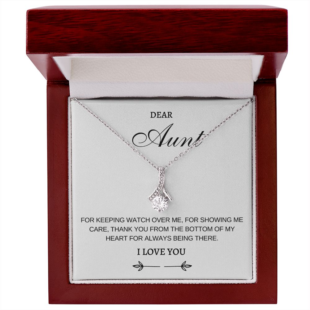 Aunt Gifts- Watching over me- Alluring Beauty Necklace, Aunt Gift for Mother's day