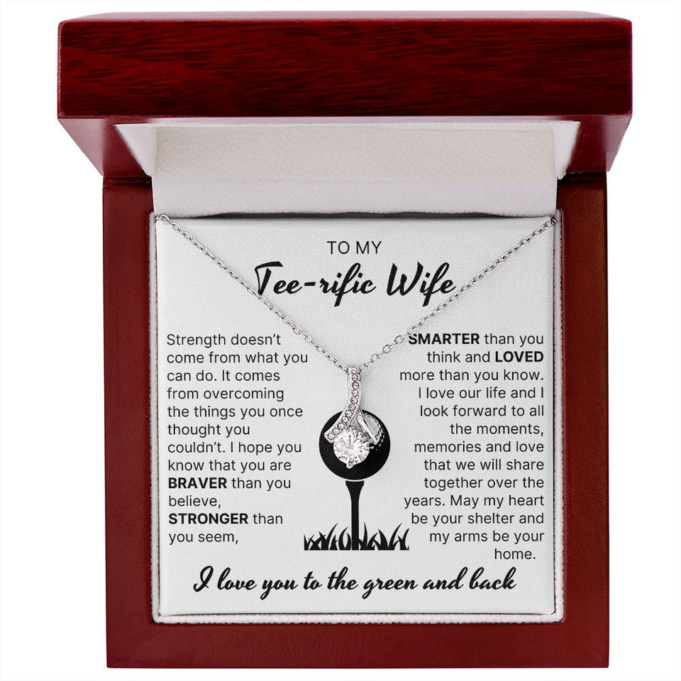 Loved More Than You Know - Alluring Beauty Necklace For Golfer Wife