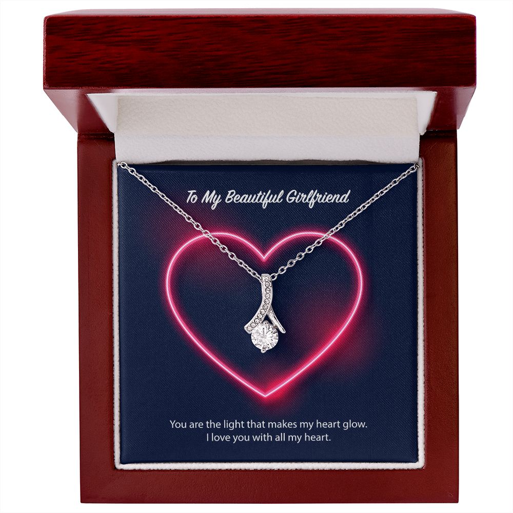 To My Beautiful Girlfriend Alluring Beauty Necklace