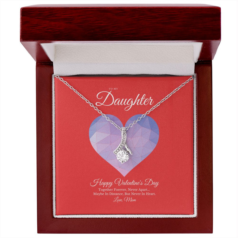 To My Daughter from Mom Valentine's Day Alluring Beauty Necklace