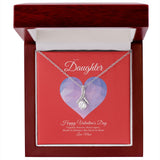 To My Daughter from Mom Valentine's Day Alluring Beauty Necklace