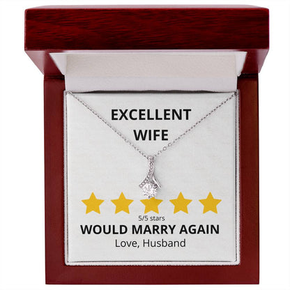 Excellent Wife 5 star Review Alluring Beauty Necklace