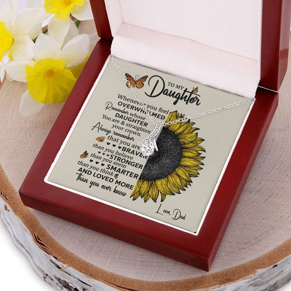 To My Daughter | Always Remember This | Alluring Beauty Necklace | Gift for Daughter from Dad