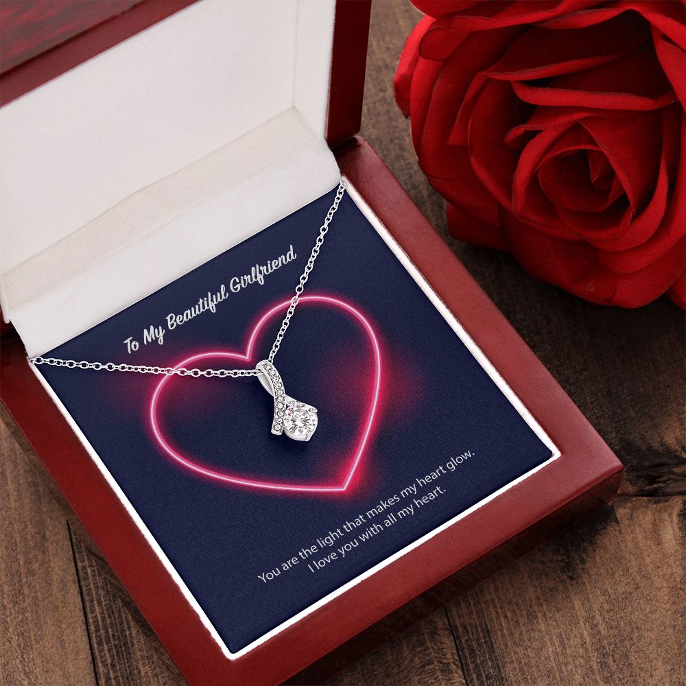 To My Beautiful Girlfriend Alluring Beauty Necklace