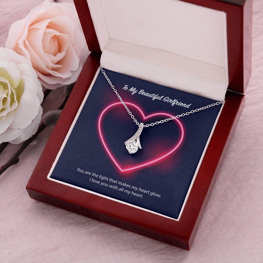 To My Beautiful Girlfriend Alluring Beauty Necklace