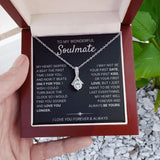 To My Wonderful Soulmate necklace, Only For You - Alluring Beauty Necklace For Soulmate