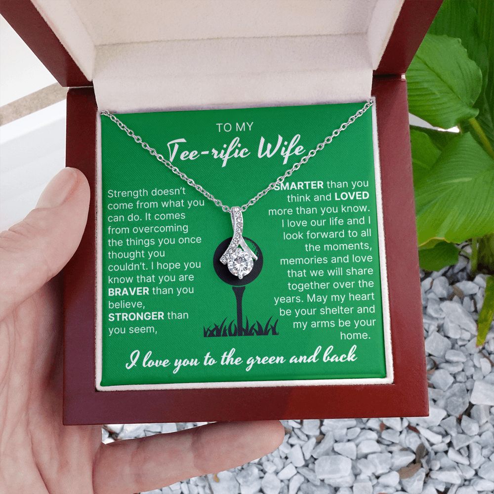 You Are Braver Than You Believe - Alluring Beauty Necklace For Golfer Wife