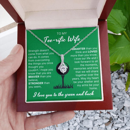 You Are Braver Than You Believe - Alluring Beauty Necklace For Golfer Wife