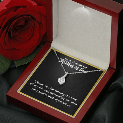 To A Wonderful Mother-In-Law Necklace Gift, Alluring Beauty Necklace