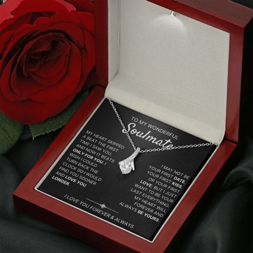 To My Wonderful Soulmate necklace, Only For You - Alluring Beauty Necklace For Soulmate