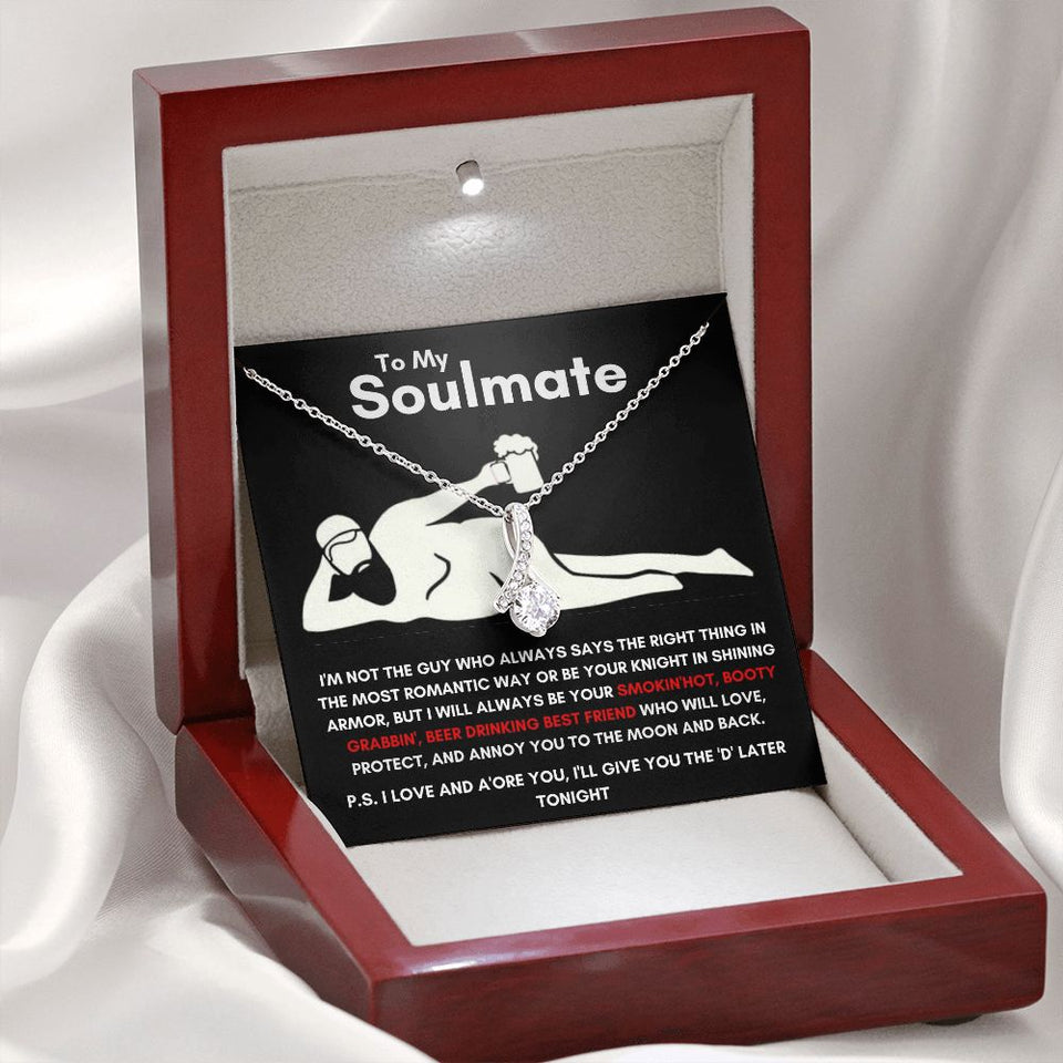 To My Soulmate - Alluring Beauty Necklace - Booty Grabbin' - Black Card