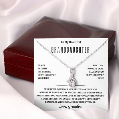 GrandDaughter From Grandpa Alluring Beauty Necklace