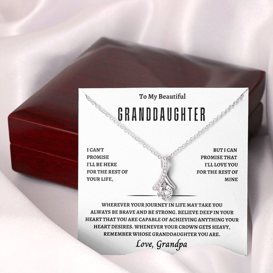 GrandDaughter From Grandpa Alluring Beauty Necklace