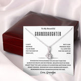 GrandDaughter From Grandpa Alluring Beauty Necklace
