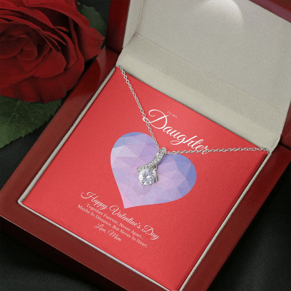 To My Daughter from Mom Valentine's Day Alluring Beauty Necklace
