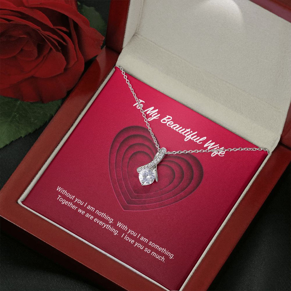 To My Beautiful Wife Alluring Beauty Necklace