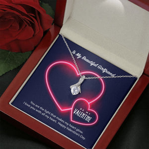 To My Girlfriend Be My Valentine Alluring Beauty Necklace