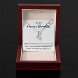 To My Forever Daughter - Shine Like The Brightest Star - Alluring Beauty Necklace