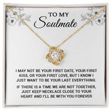 To My Soulmate | I Will Be With You Forever | Love Knot Necklace