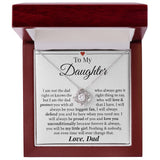 To My Daughter | I Will Always Defend You | Forever Love Necklace | Gift For Daughter From Dad