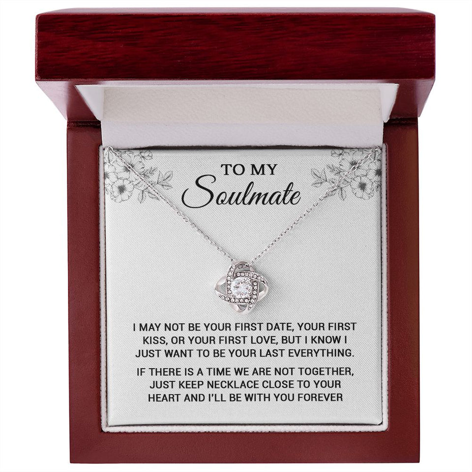 To My Soulmate | I Will Be With You Forever | Love Knot Necklace