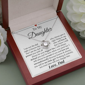 To My Daughter | I Will Always Defend You | Forever Love Necklace | Gift For Daughter From Dad