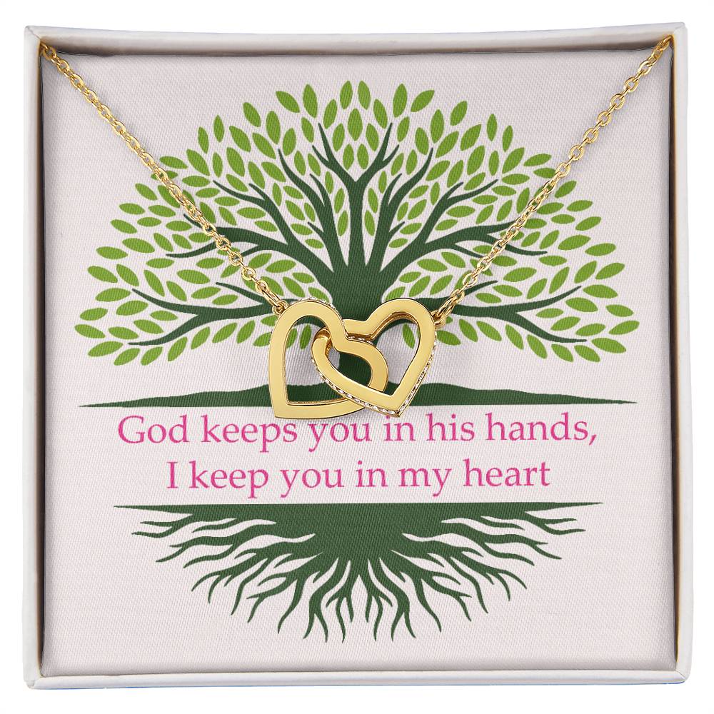 Faith Interlocking Hearts Necklace
