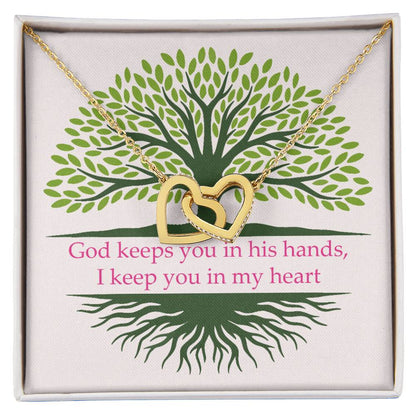 Faith Interlocking Hearts Necklace