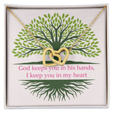 Faith Interlocking Hearts Necklace