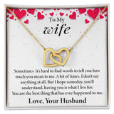 Wife Interlocking Hearts Necklace