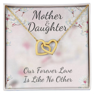 Mother and Daughter Like No Other Interlocking Hearts Necklace, Gift For Mom From Daughter, Mother's Day Gift