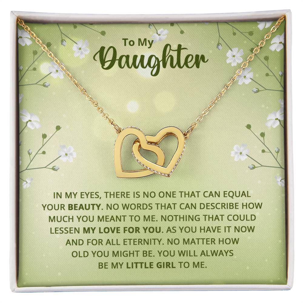 Daughter Interlocking Hearts Necklace