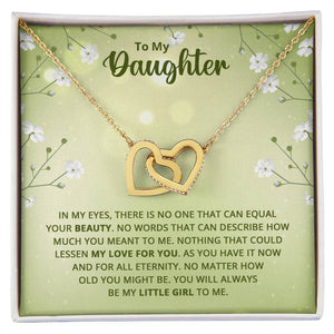 Daughter Interlocking Hearts Necklace