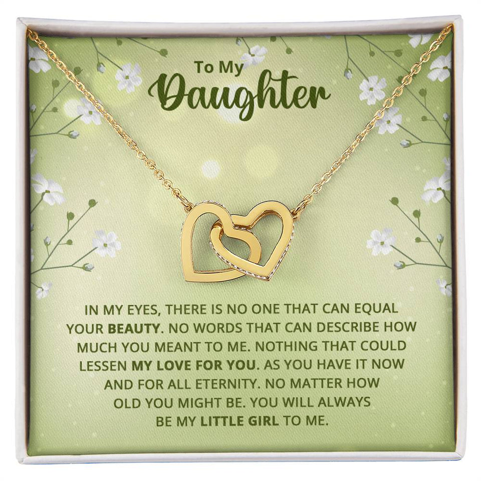 Daughter Interlocking Hearts Necklace