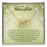 Daughter Interlocking Hearts Necklace