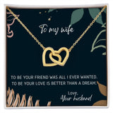 Better Than A Dream - Interlocking Hearts Necklace For Wife