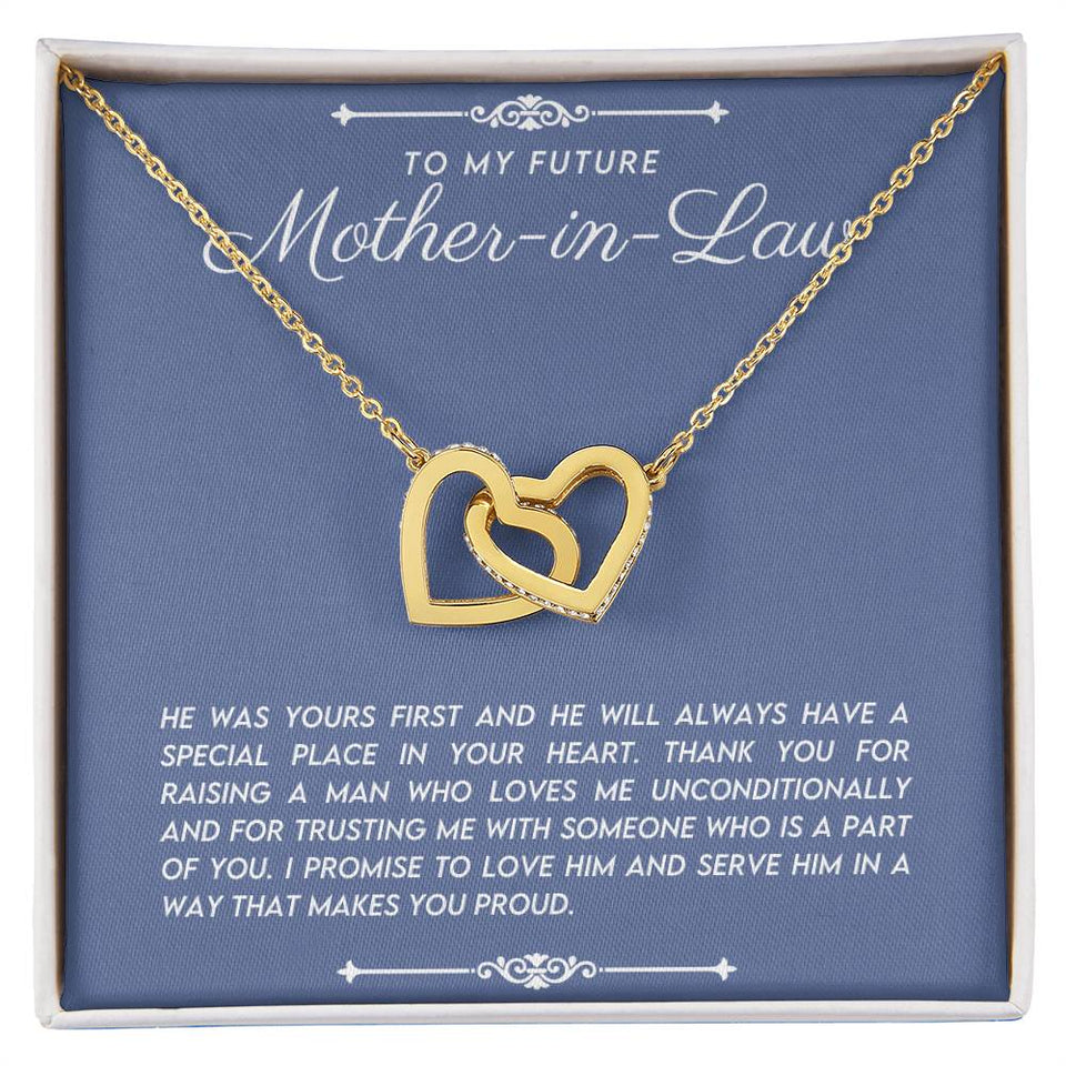 Future Mother in Law Interlocking Hearts Necklace