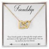 Friendship Interlocking Hearts Necklace