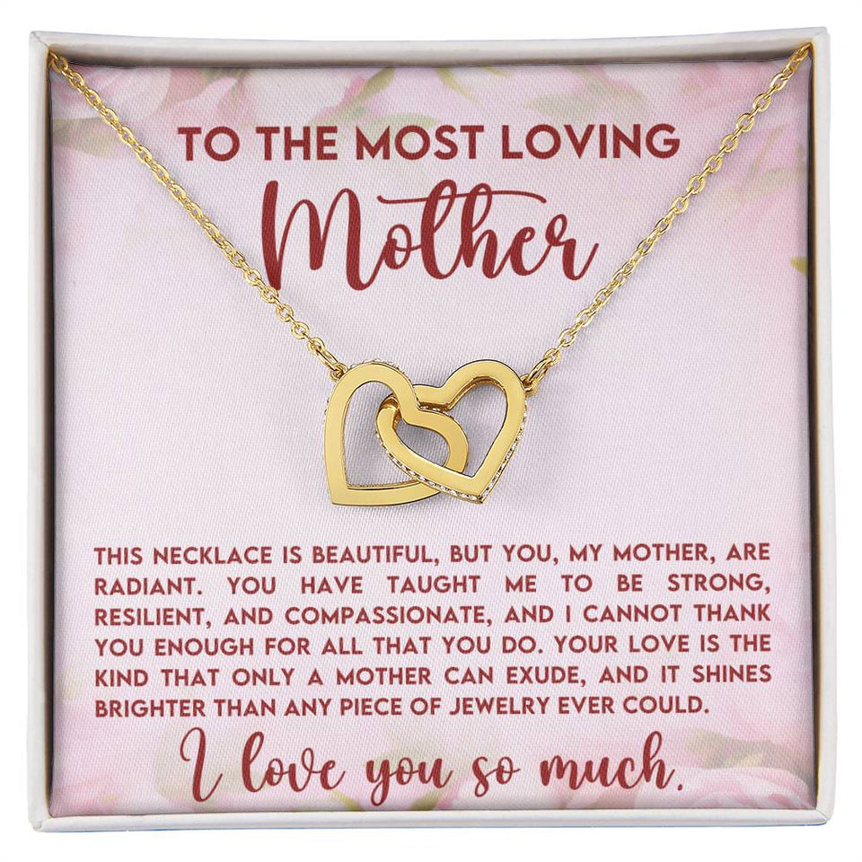 Loving Mother Interlocking Hearts Necklace