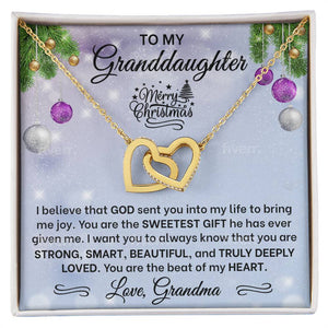 Granddaughter Interlocking Hearts Necklace