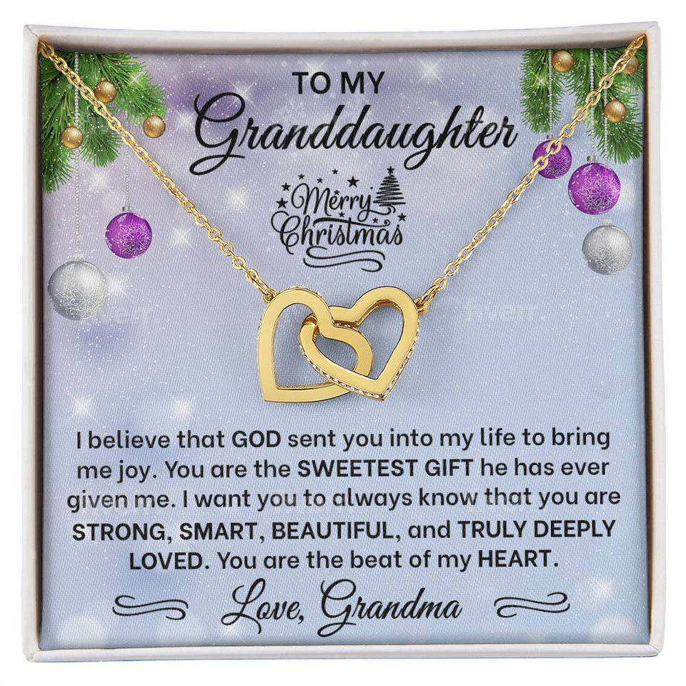 Granddaughter Interlocking Hearts Necklace