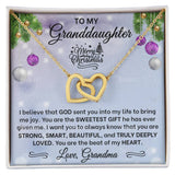 Granddaughter Interlocking Hearts Necklace