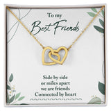 Best Friends Interlocking Hearts Necklace