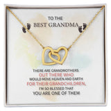 Best Grandma Interlocking Hearts Necklace